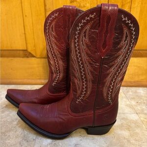 Red Western Ariat Cowboy Boots